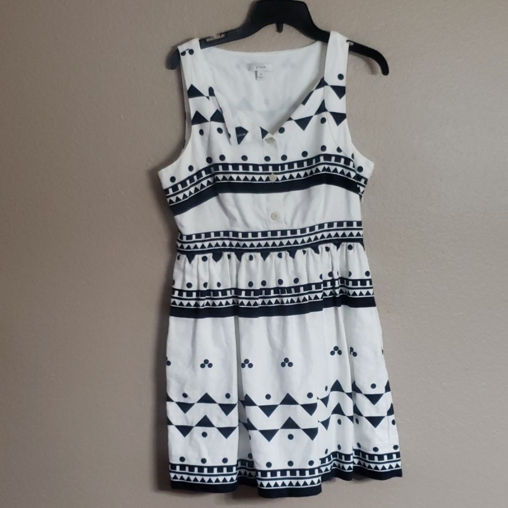 J. CREW Aztec Print Dress size 12